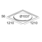 Delta Light - SUPERDOME RECESSED KIT