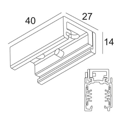 Delta Light - TRACK 3F DIM ON DIRECT FIXATION ANO