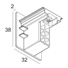 Delta Light - TRACK 3F DIM ON END CAP W