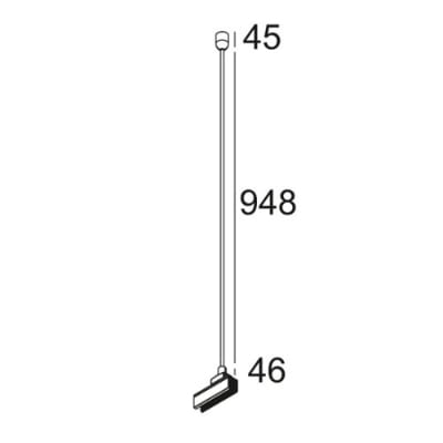 Delta Light - TRACK 3F DIM ON ROD SUSPENSION 1,0m B