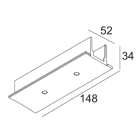 Delta Light - TRACK 3F DIM IN RECESSED COVER MIDDLE SUPPLY B