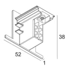 Delta Light - TRACK 3F DIM IN END CAP W