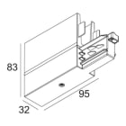 Delta Light - TRACK 3F DIM H END SUPPLY 11 B