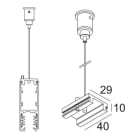 Delta Light - TRACK 3F DIM H SUSPENSION 3,0m