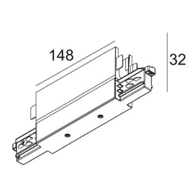 Delta Light - TRACK 3F DIM H MIDDLE SUPPLY B