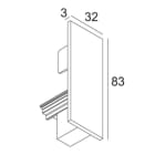 Delta Light - TRACK 3F DIM H END CAP B