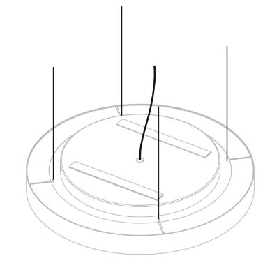 Delta Light - SUSPENSION SET 25 DIM 3m