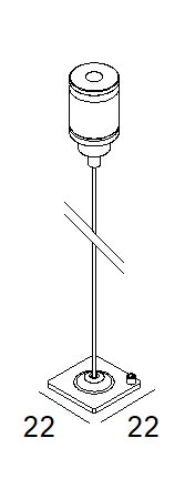 Delta Light - SLM - CABLE SUSPENSION SINGLE 1,6m