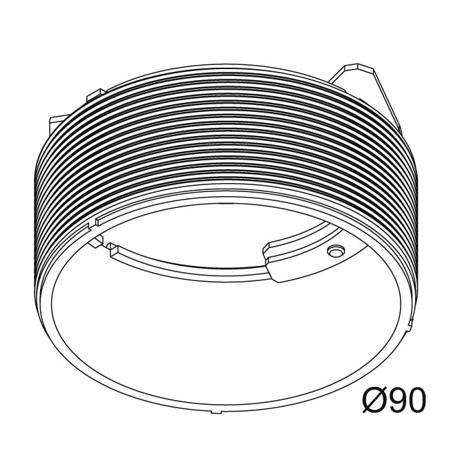 Delta Light - MOUNTING KIT SPY 39/52 TRIMLESS WSC