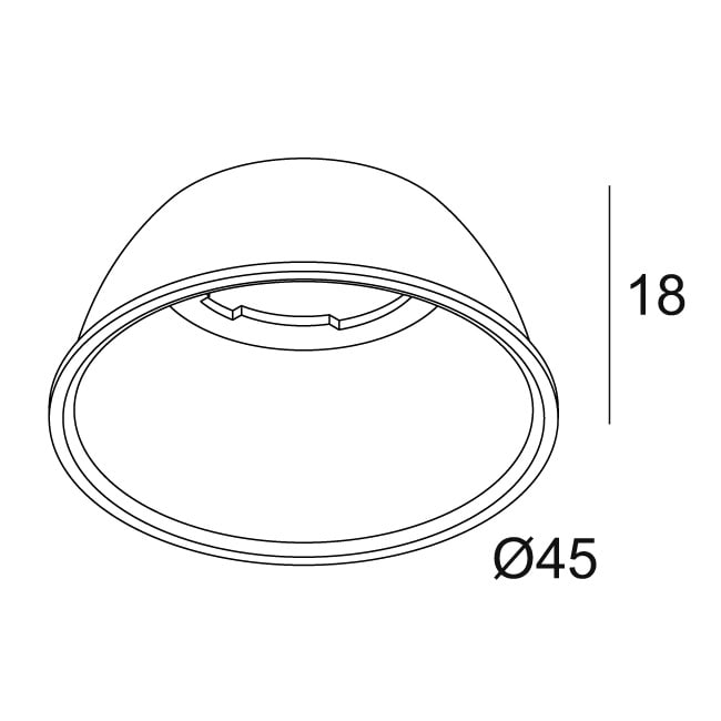 Delta Light - SPY 52 REFLECTOR 45°