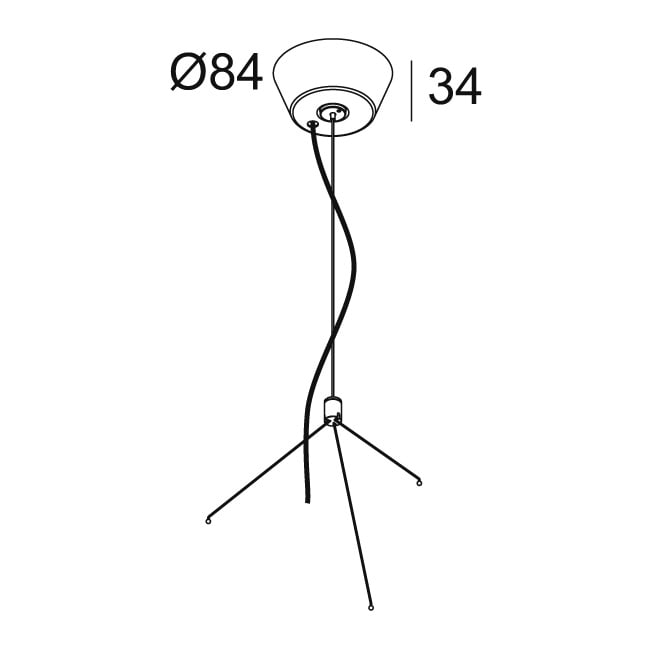 Delta Light - MULTINOVA 30 SUSPENSION SET 5x0,75 3m W