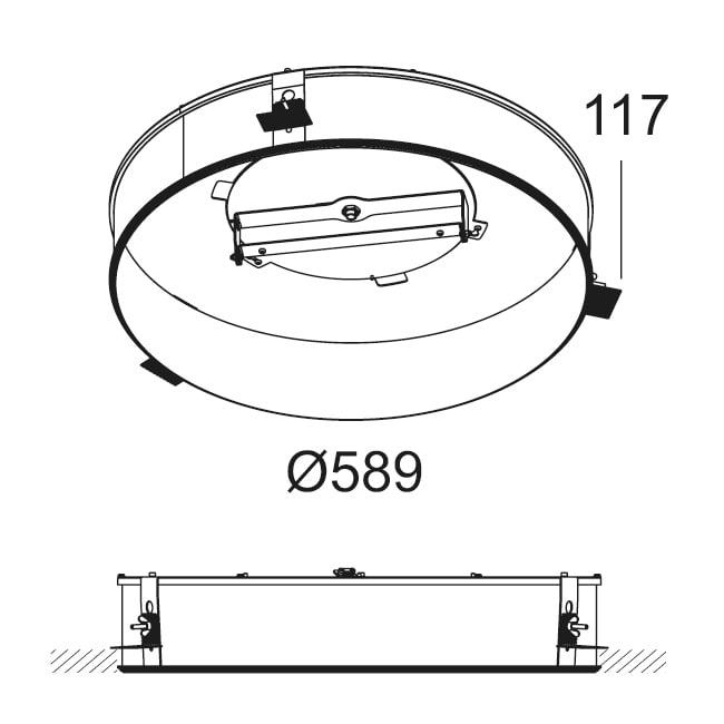Delta Light - MULTINOVA 55 RECESSED KIT