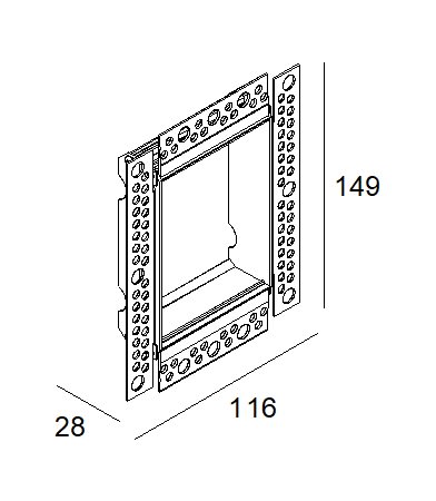 Delta Light - MOUNTING KIT INLET TRIMLESS H7