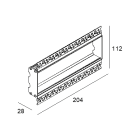 Delta Light - MOUNTING KIT INLET TRIMLESS L20