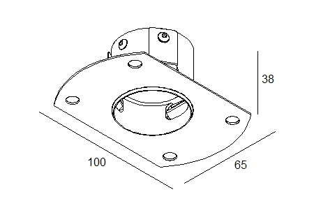 Delta Light - MOUNTING KIT SPY 20 L TRIMLESS