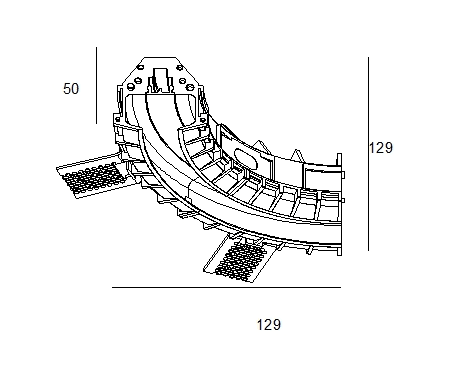 Delta Light - SPM20 - CORNER SET - R 90° S