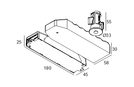 Delta Light - EMERGENCY UNIT 7W / 1h + LED INDICATOR HOLDER W