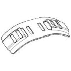 Petit Jean - Platine courbe en acier galvanisé