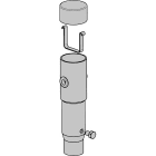 Petit Jean - Obturateur 2 passe-fils en aluminium pour tête de mât diamètre 62mm