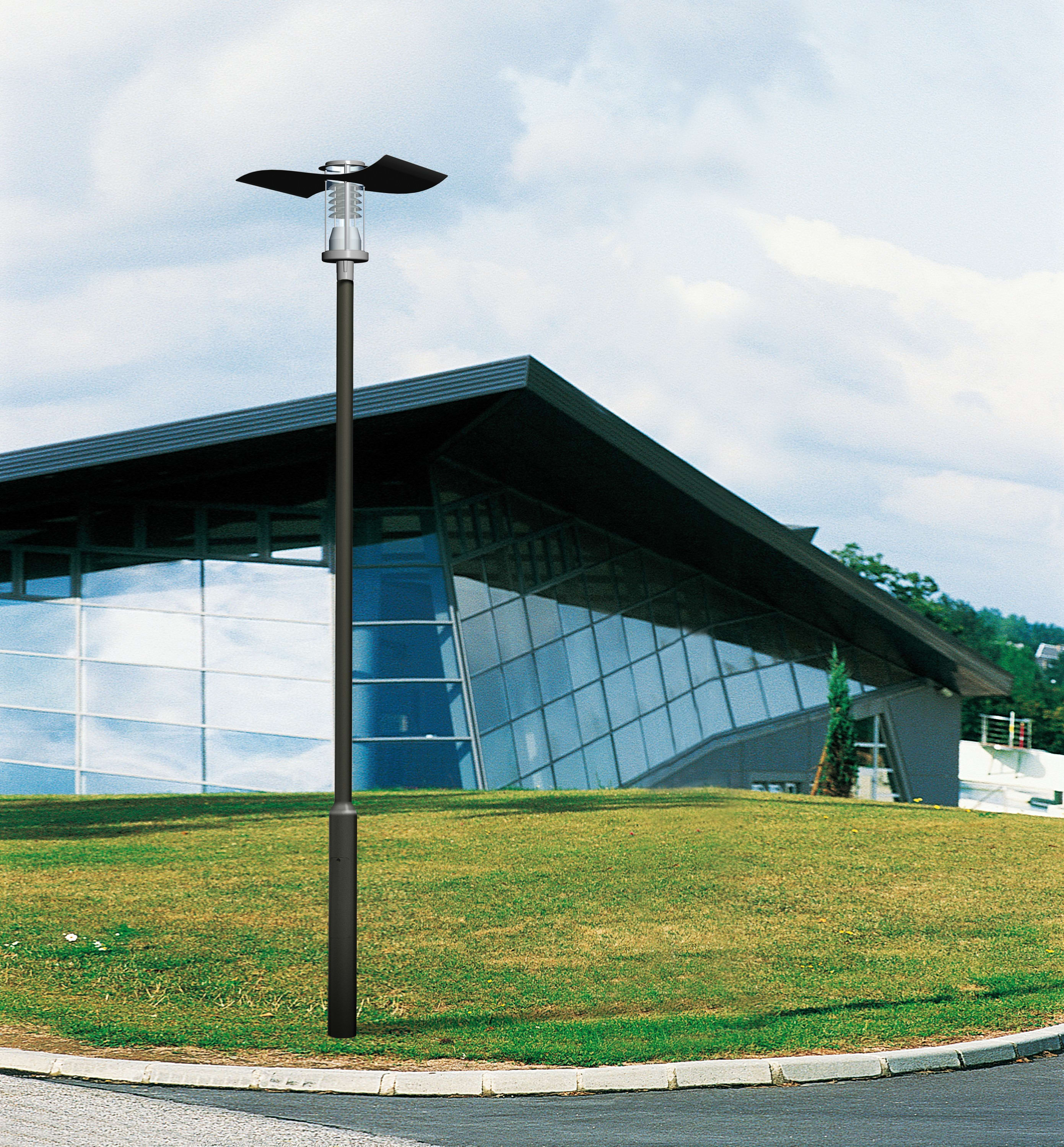 Petit Jean - BUSSY, mât rétreint en aluminium émerisé 146/90, hauteur 4,5m, sans tiges