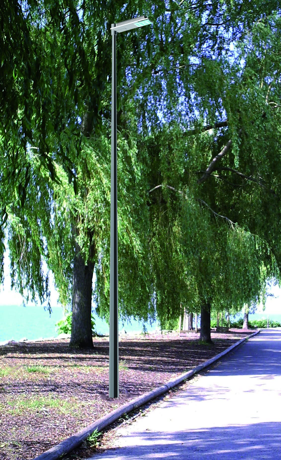Petit Jean - D, mât octo-conique en acier galvanisé 156/60, hauteur 7m, avec tiges