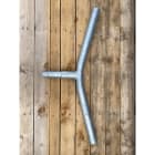 Petit Jean - Double crossette KC en acier thermolaqué, 0.50m, 5 degrés pour fût 60mm