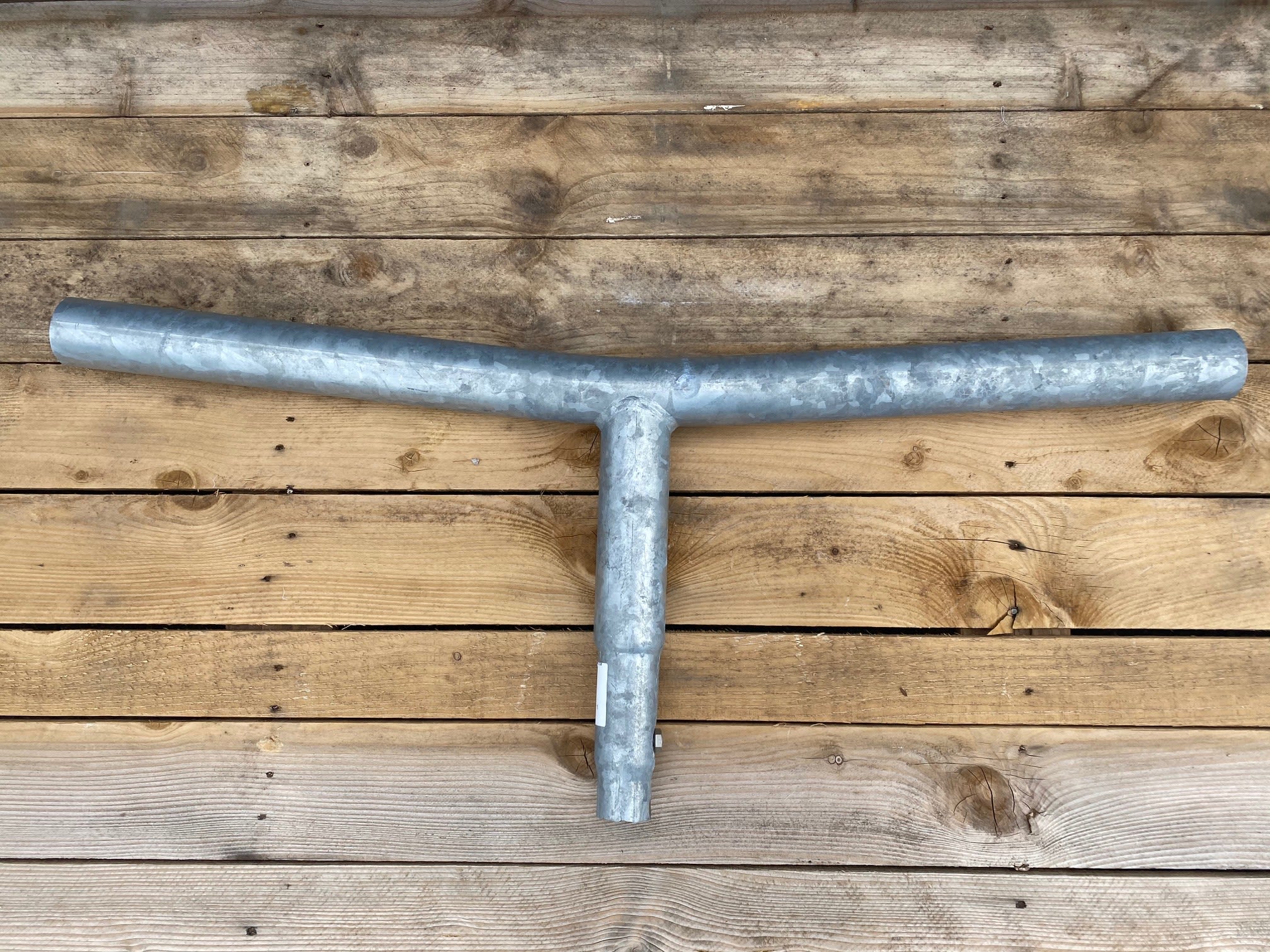 Petit Jean - Double crossette KC acier galvanisé, 0.50m, 15 degrés pour fût BM RC, avec vis