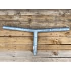 Petit Jean - Double crossette KC acier thermolaqué, 0.50m, 15 degrés pour fût BM RC, avec vis