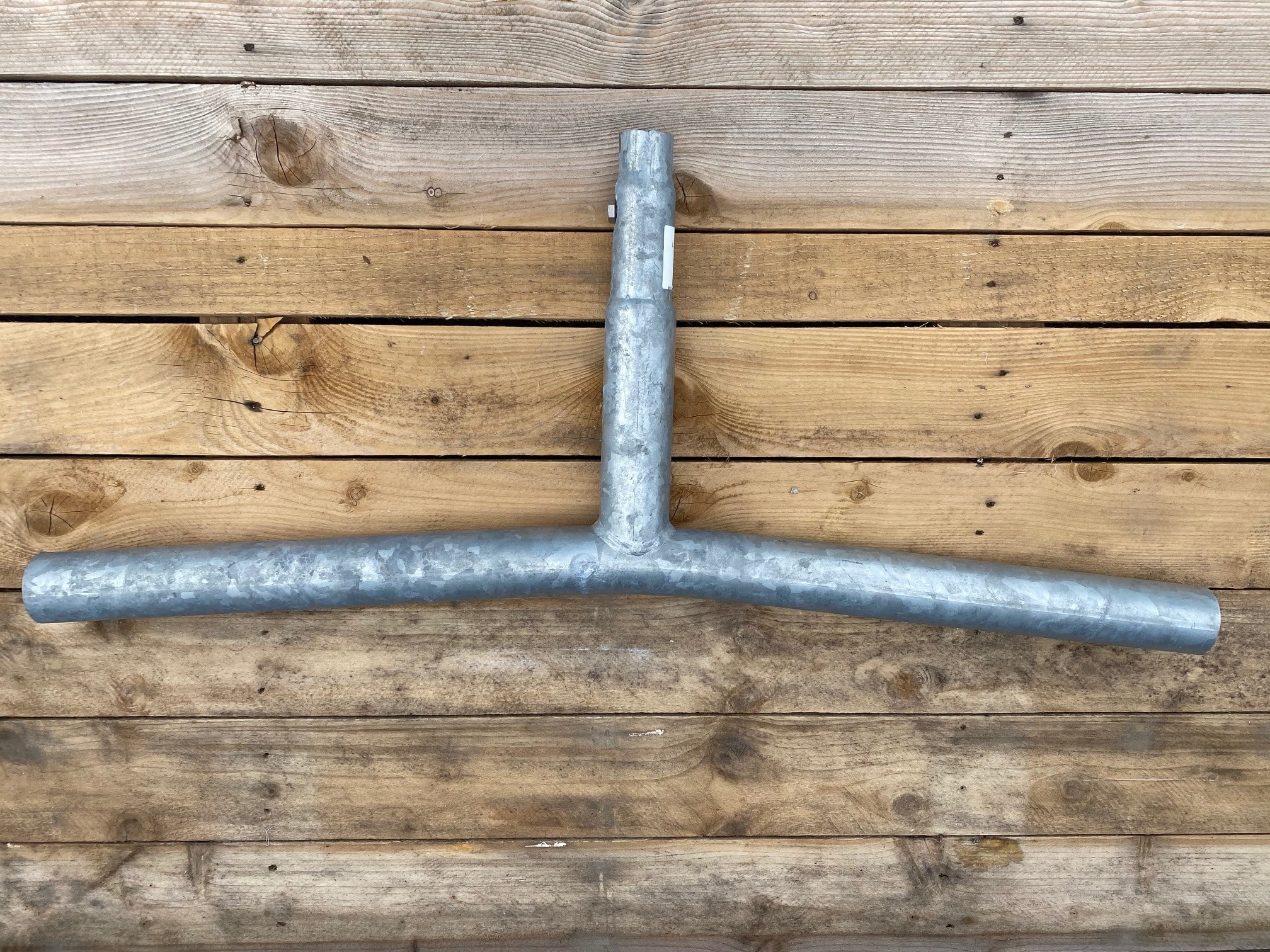 Petit Jean - Double crossette KC acier thermolaqué, 0.50m, 15 degrés pour fût BM RC, avec vis