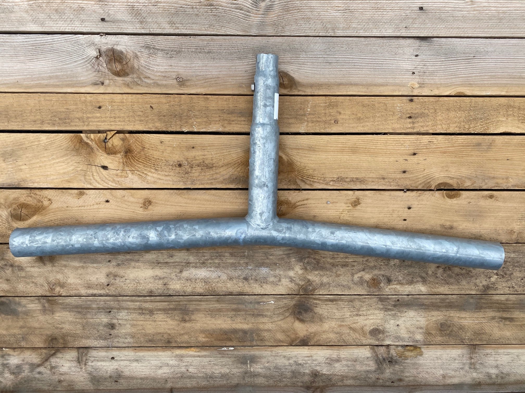 Petit Jean - Double crossette KC acier galvanisé, 0.50m, 15 degrés pour fût BM RC, avec vis