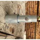 Petit Jean - Embout démontable lisse en acier thermolaqué 76x100mm pour fût 60mm