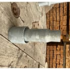 Petit Jean - Embout démontable lisse en acier thermolaqué 76x70mm pour fût 60mm