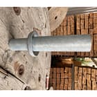 Petit Jean - Embout démontable lisse en acier thermolaqué 60x100mm pour fût 89mm