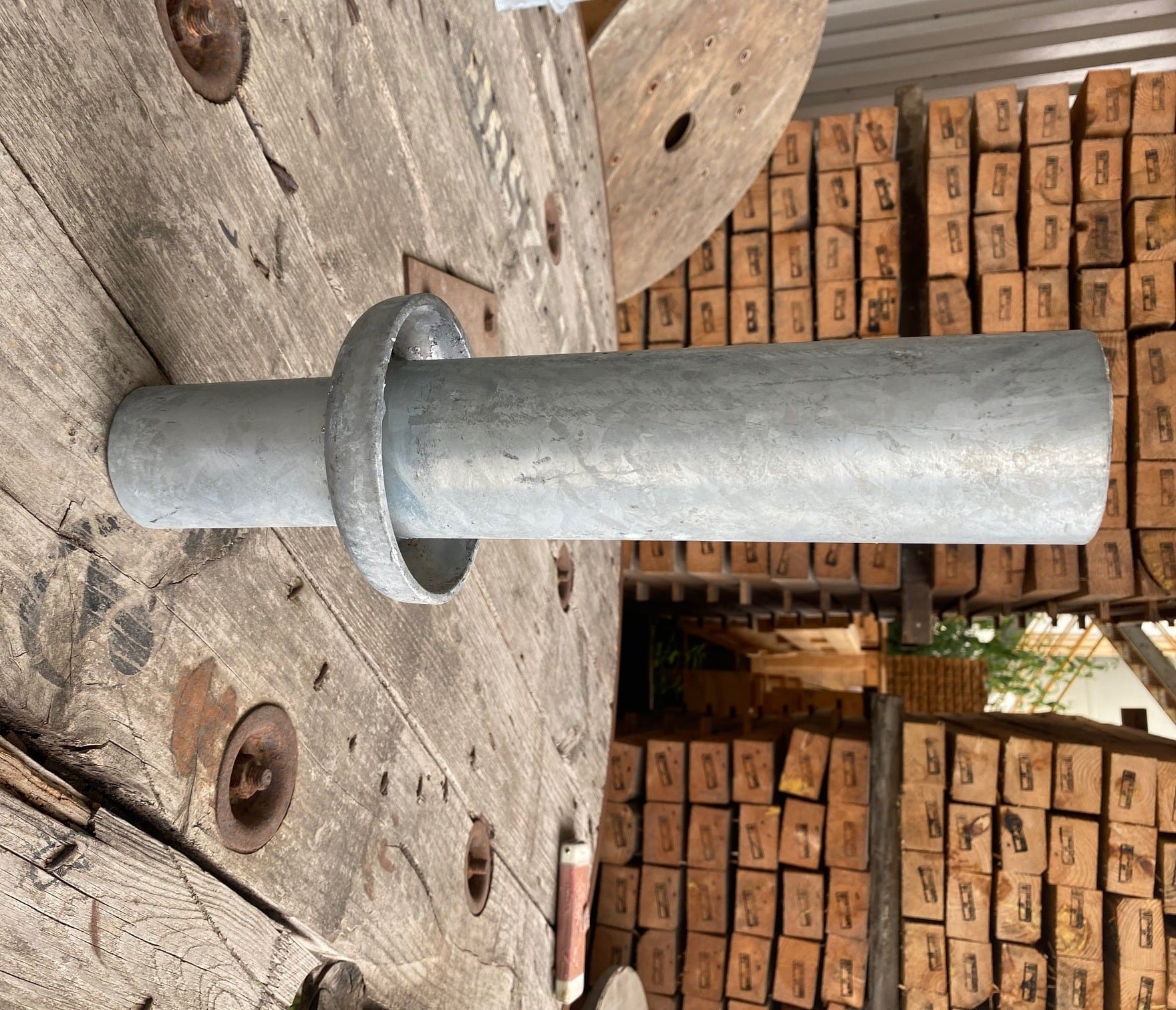 Petit Jean - Embout démontable lisse en acier galvanisé 60x100mm pour fût 89mm