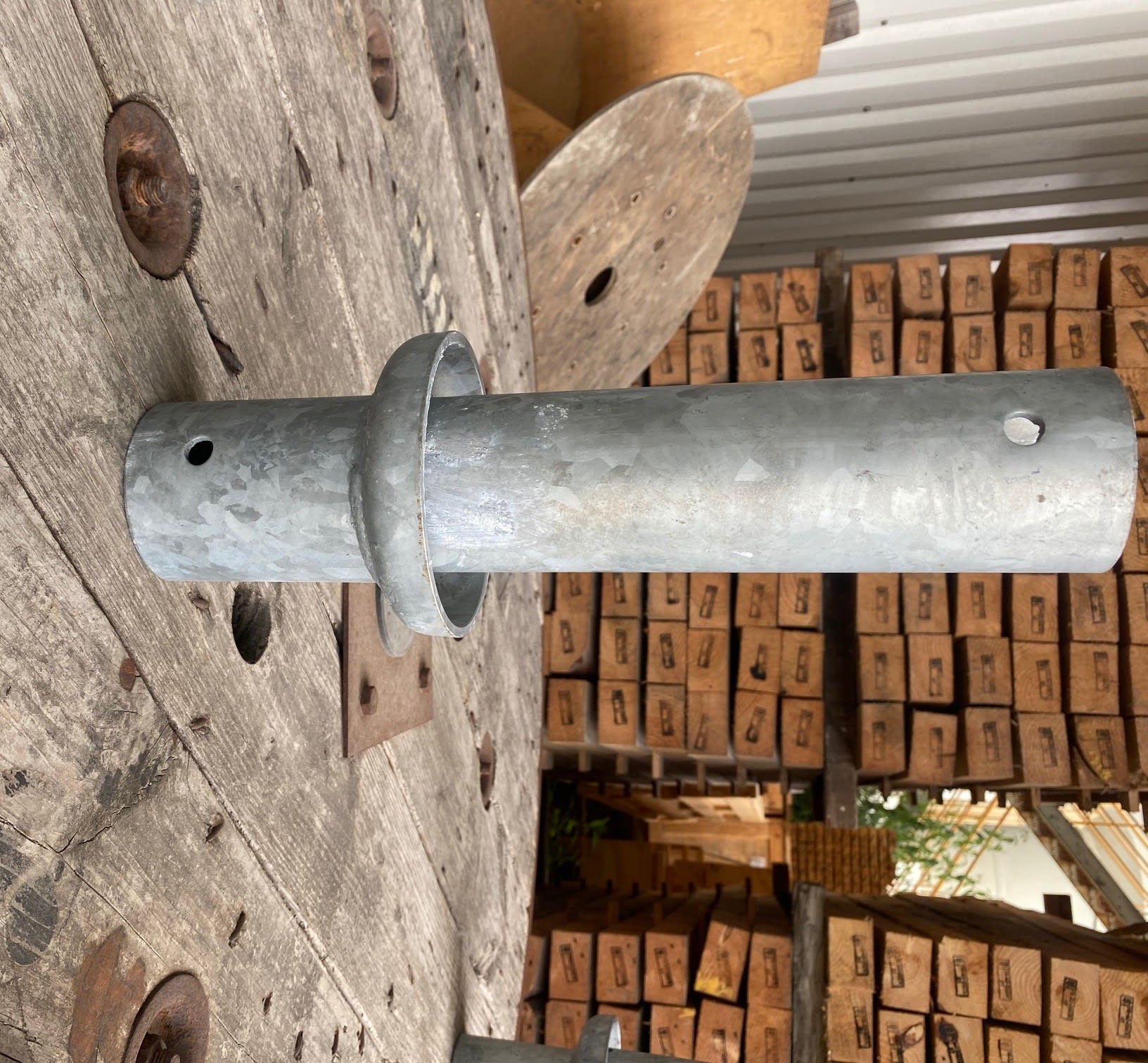 Petit Jean - Embout démontable lisse en acier galvanisé 76x100mm pour fût 89mm