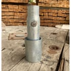 Petit Jean - Embout démontable lisse en acier galvanisé 76x100mm pour fût 60mm