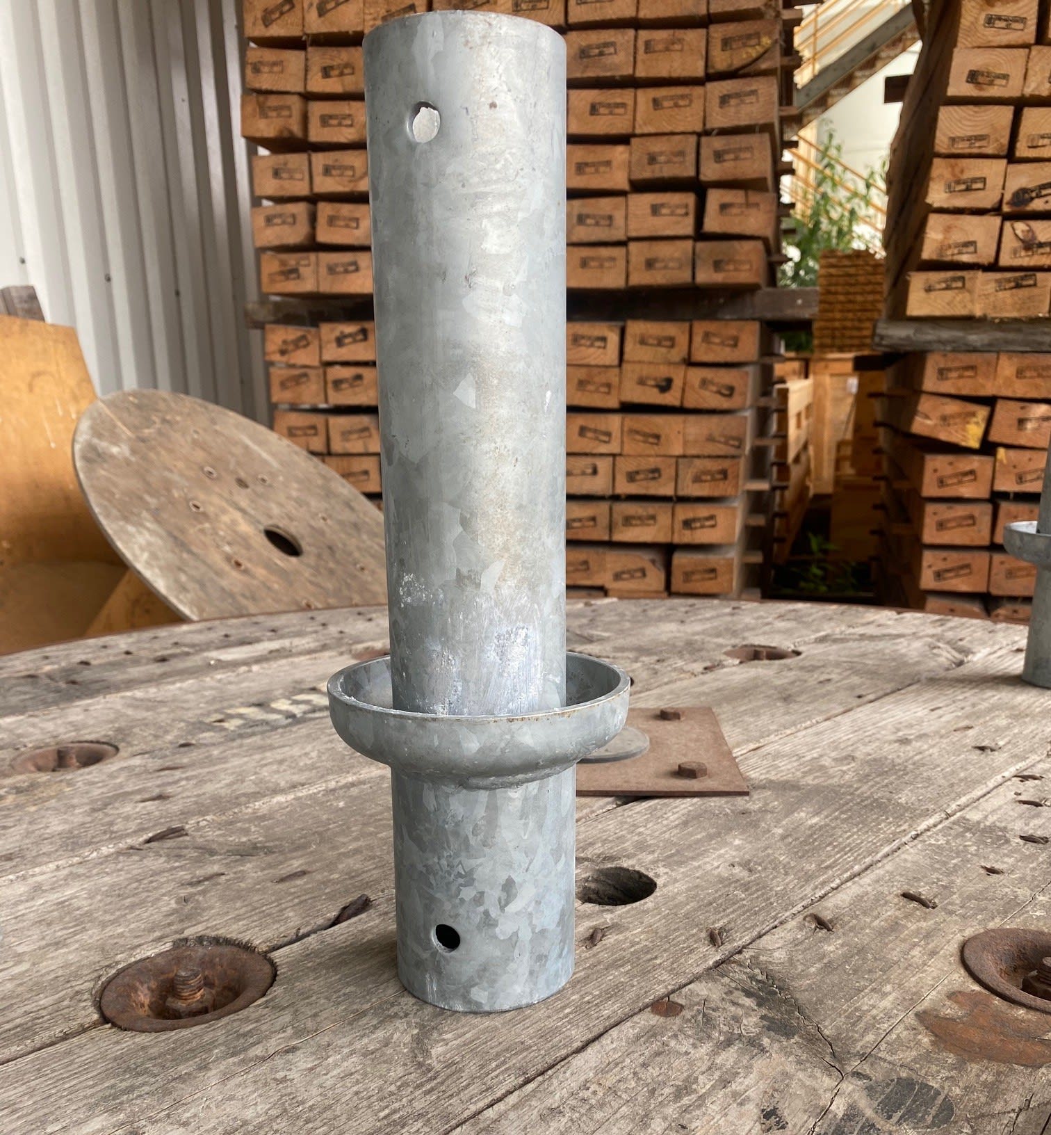 Petit Jean - Embout démontable lisse en acier galvanisé 76x100mm pour fût 89mm