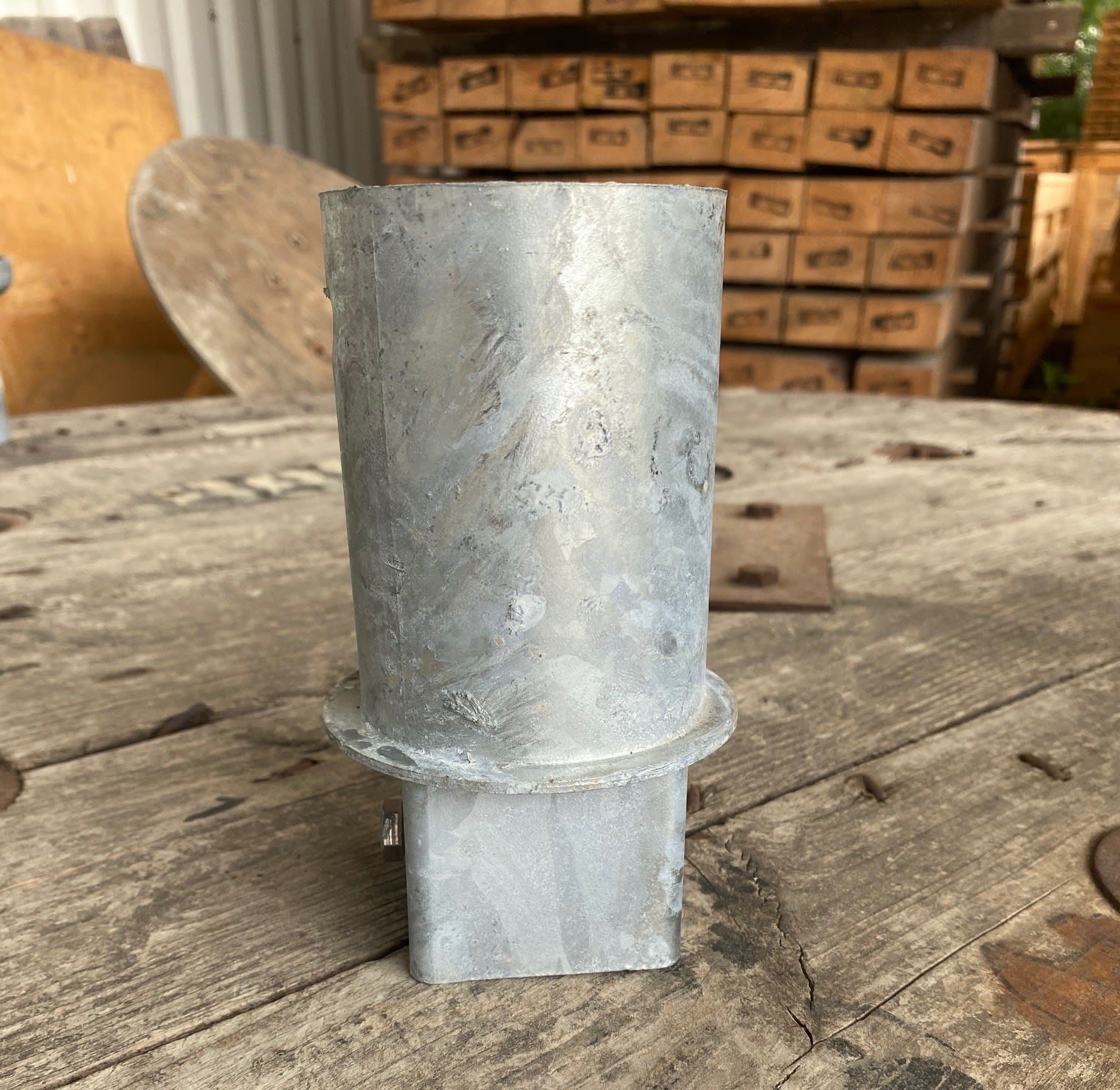 Petit Jean - Embout démontable lisse en acier thermolaqué 76x100mm pour fût TC89