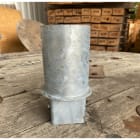 Petit Jean - Embout démontable lisse en acier thermolaqué 76x100mm pour fût TC89
