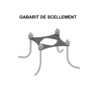 Petit Jean - Scelkit boulevard, entraxe 300mm pour tiges 25/24