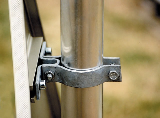 Petit Jean - Patins de fixations en acier galvanisé pour diamètre 49mm et 60mm