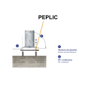 Petit Jean - Peplic déco, entraxe 200mm pour tiges 16/14