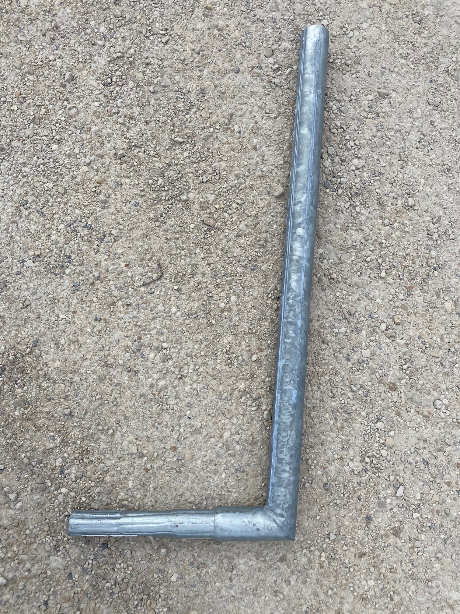 Petit Jean - Simple crosse DA en acier thermolaqué 1,5m, 5 degrés pour fût 60mm