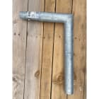 Petit Jean - Simple crossette KC acier thermolaqué, 0.50m, 15 degrés pour fût BM RC, avec vis