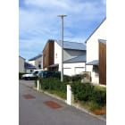 Petit Jean - Mât cylindrique rétreint en acier galvanisé 140/89 , hauteur 4,5m, avec tiges