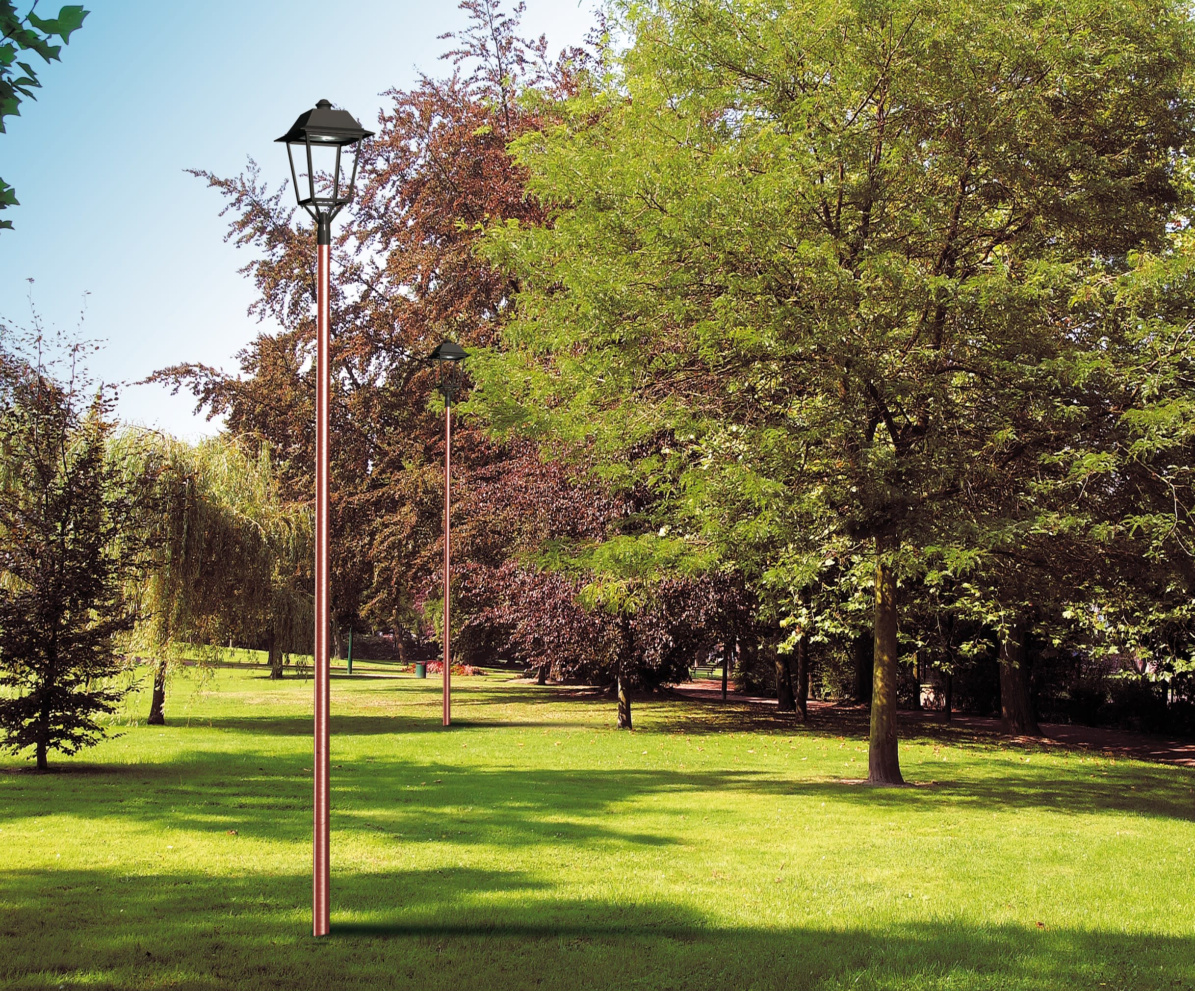 Petit Jean - TCA 90, mât tubulaire en aluminium émerisé dia.90mm, hauteur 4m, sans tiges