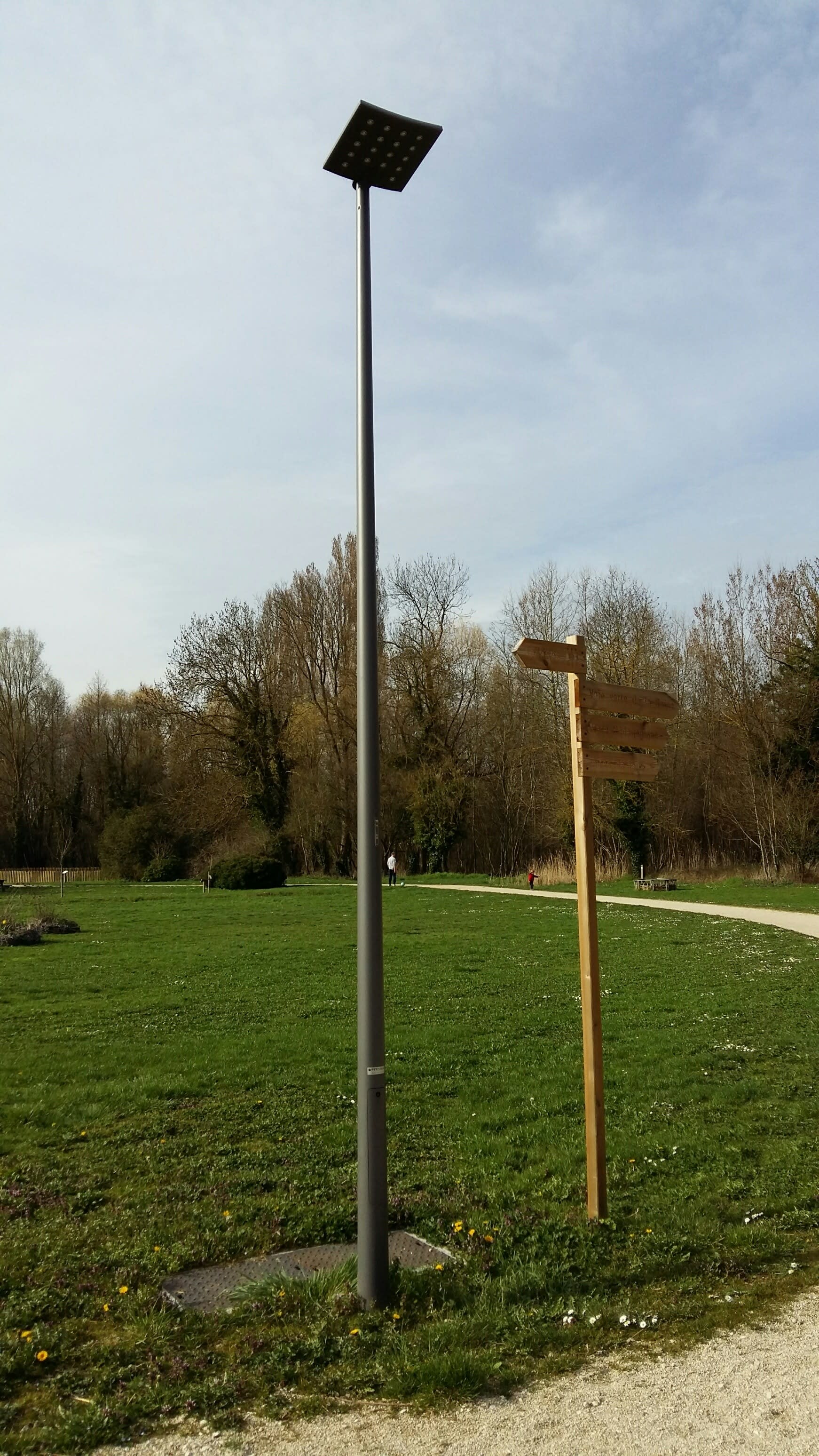 Petit Jean - Mât rond-conique acier thermolaqué 111/60, hauteur 3m, sans tiges, sans crevés