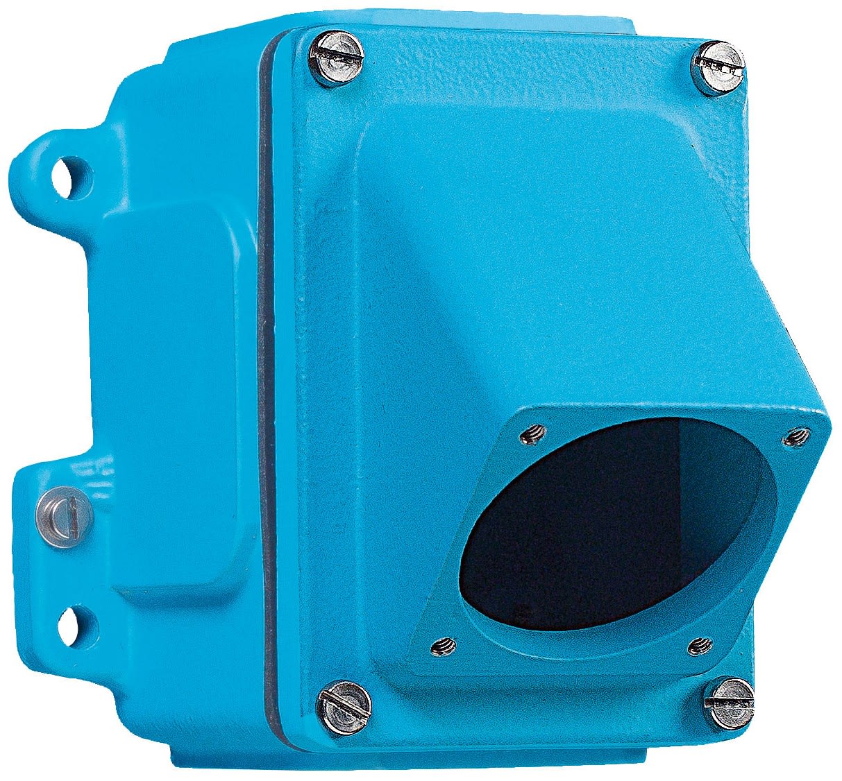 Marechal - Boitier Métal Bleu +Manchon Incliné 45 Degrés M25