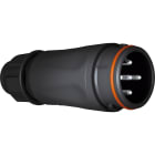 Marechal - PNC Fiche M Plastique Noir +Poignée IP66/67/69 5C 16A 480V 11-15MM