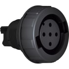 Marechal - PNC Prise F Plastique Noir IP66/67/69 5C 16A 480V